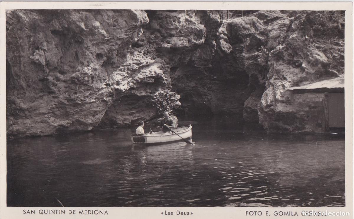 Postales: SANT QUINT&Iacute; DE MEDIONA (BARCELONA) LES DEUS &ndash; FOTO E.GOMILA CREIXELL &ndash; ESCRITA 1958