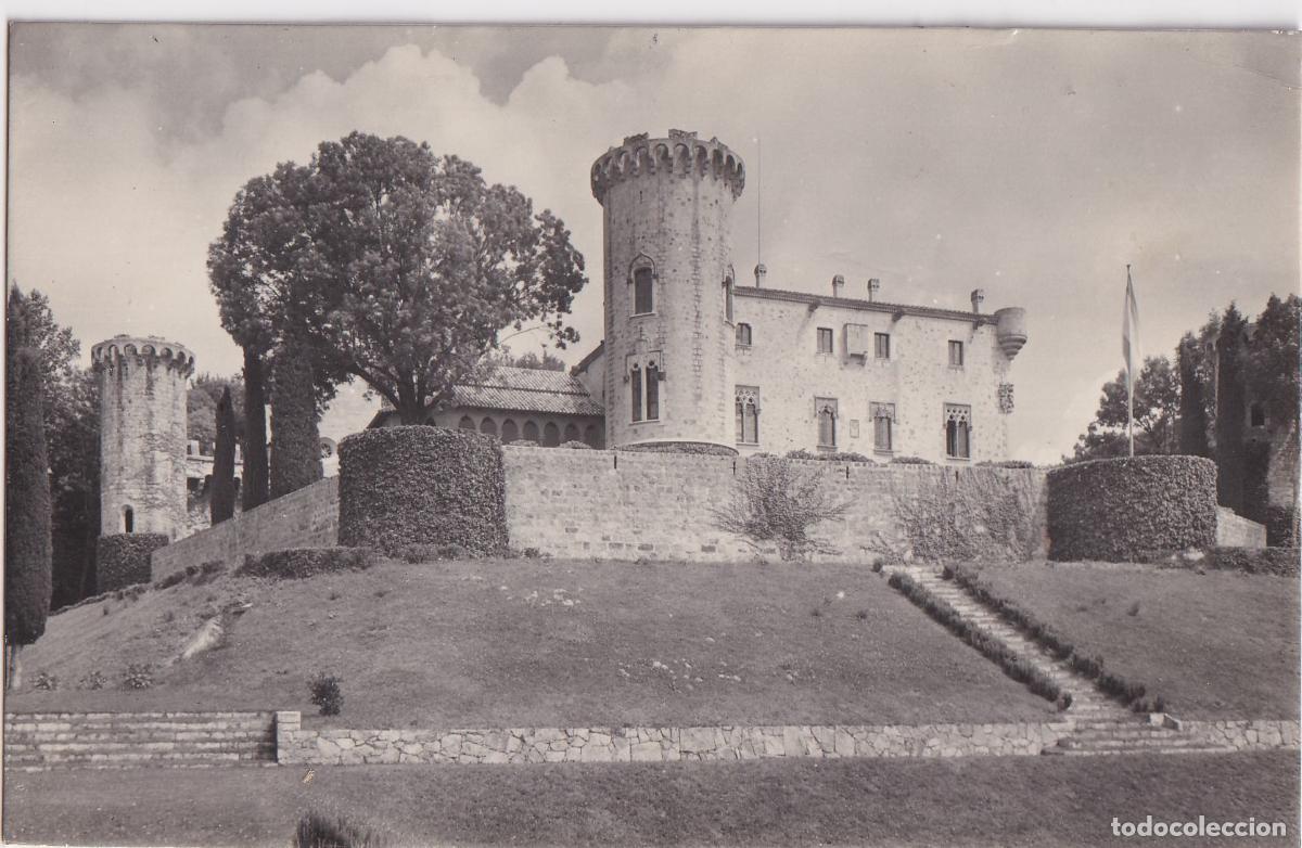 Postales: SANT HILARI SACALM (GIRONA) CASTILLO DE MONTSOL&Iacute;S &ndash; ED.FOTOGR&Aacute;FICAS BOSCH N&ordm;18 &ndash; ESCRITA 1958