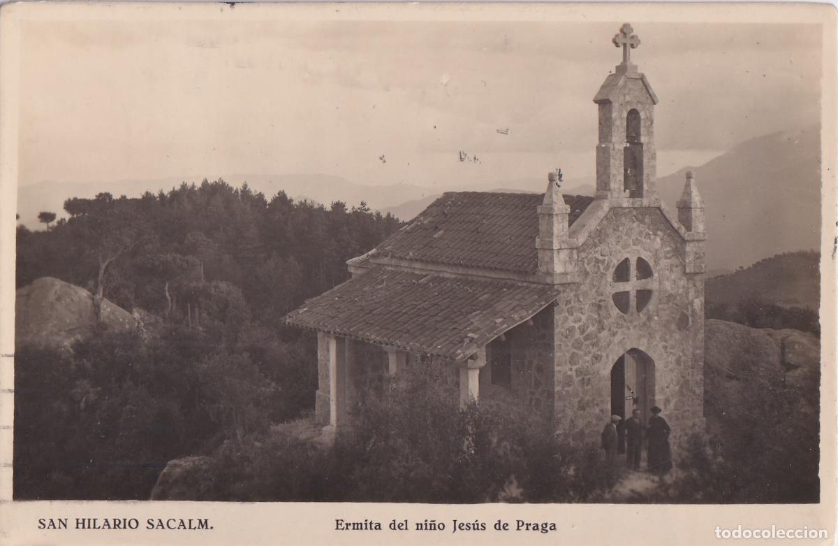 Postales: SANT HILARI SACALM (GIRONA) ERMITA DEL NI&Ntilde;O JES&Uacute;S DE PRAGA &ndash; CIRCULADA 1949