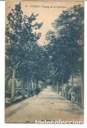 Postales: ANTIGUA POSTAL 4 TIVISSA PASSEIG DE LA CARRETERA EDICIO ESCOLA