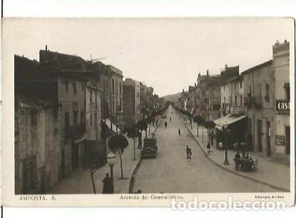 Postales: ANTIGUA POSTAL 5 AMPOSTA AVENIDA DEL GENERALISIMO EDICIONES ARRIBAS