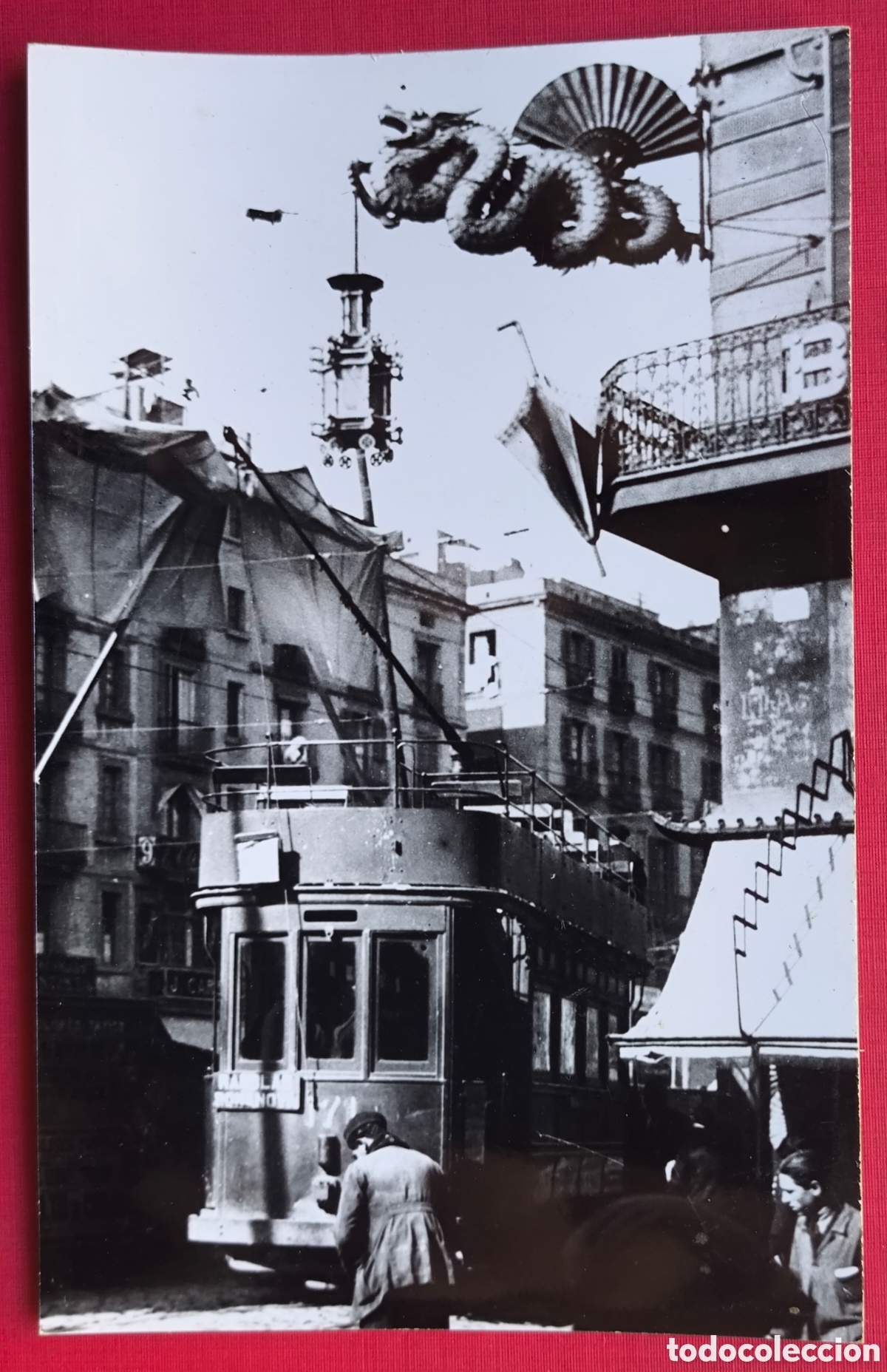 Postales: BARCELONA CASA DELS PARAIG&Uuml;ES TRAMVIA PLA BOQUERIA LA RAMBLA POSTAL FOTOGR&Aacute;FICA ARXIU CUY&Aacute;S