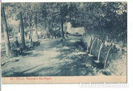 Postales: ANTIGUA POSTAL 24 VALLS MERENDERO MAS MIGUEL MASDEU 10743 FOTOTIPIA THOMAS