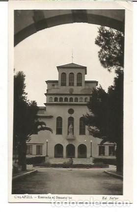 Postales: ANTIGUA POSTAL CALAFELL ENTRADA AL SANATORIO ED SOLER ESCRITA 1954