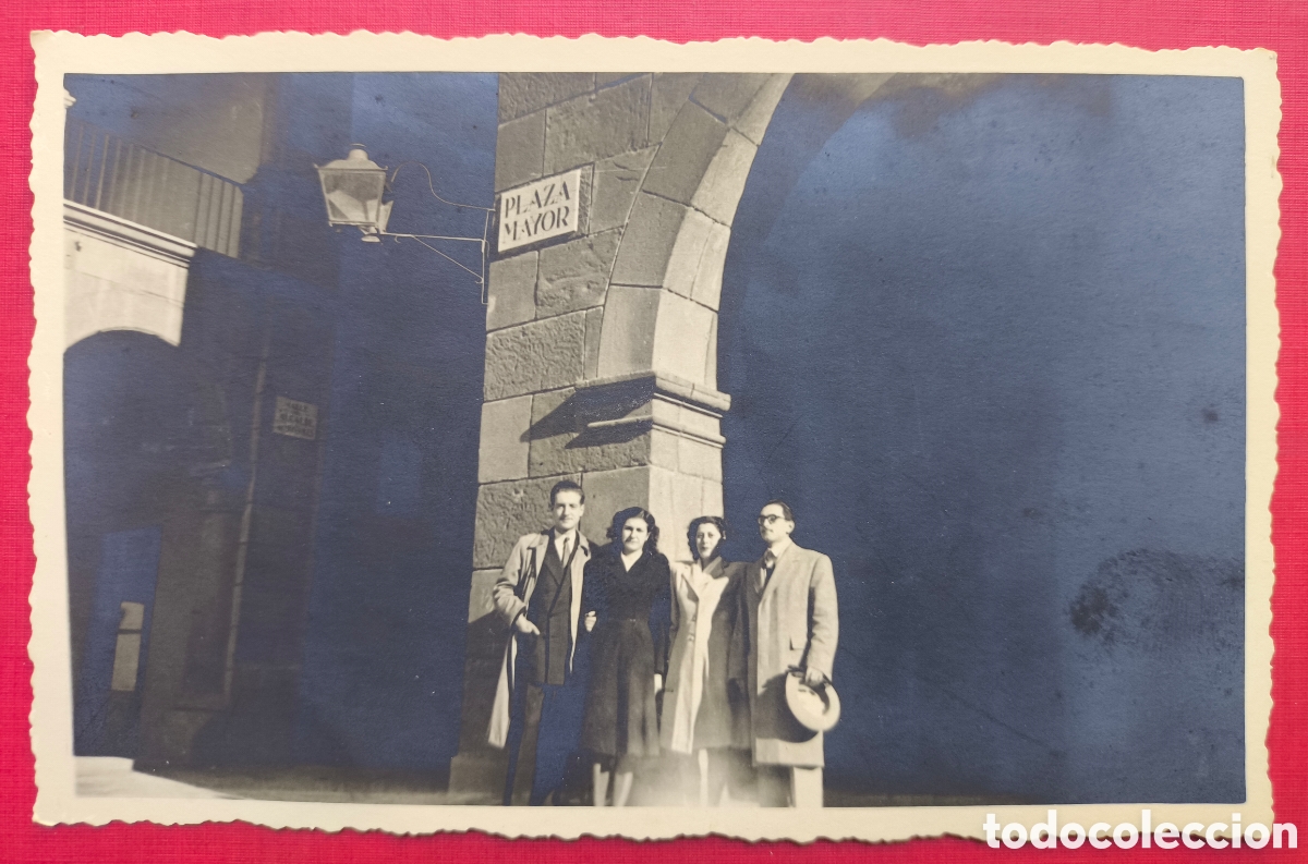 Postales: BARCELONA PLA&Ccedil;A MAJOR POBLE ESPANYOL POSTAL FOTOGR&Aacute;FICA C. 1955