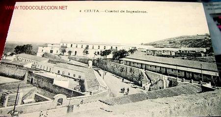 Postales: ANTIGUA POSTAL DE CEUTA - CUARTEL DE INGENIEROS - Foto 1