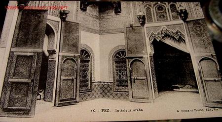 Postales: ANTIGUA POSTAL DE FEZ - INTERIOR ARABE - Foto 1