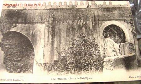 Postales: ANTIGUA POSTAL DE FEZ  - PUERTA DE BAB DJEDID - Foto 1