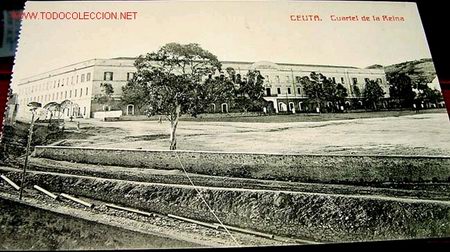 Postales: ANTIGUA POSTAL  DE CEUTA - CUARTEL DE LA REINA - Foto 1