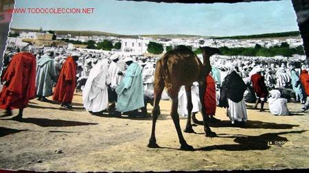 Postales: ANTIGUA POSTAL DE MARRUECOS - UN ZOCO - Foto 1