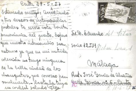Postales: CEUTA VISTA DESDE EL MONTE HACHO - Foto 2