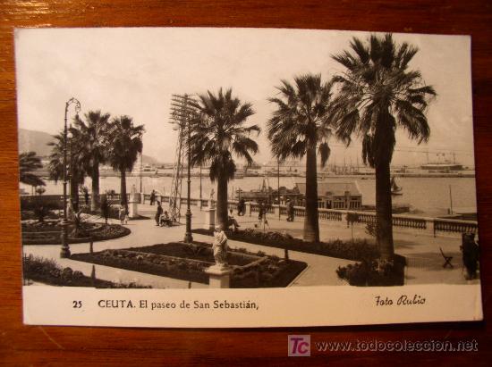 Postales: Ceuta. El PAseo de San Sebasti&aacute;n. - Foto 1