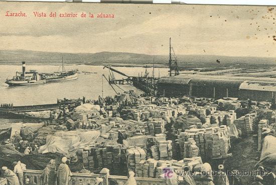 Postales: LARACHE.  VISTA DEL EXTERIOR DE LA  ADUANA. - Foto 1