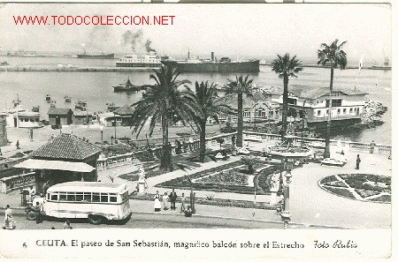 Postales: CEUTA.  EL PASEO DE S. SEBASTI&Aacute;N. - Foto 1