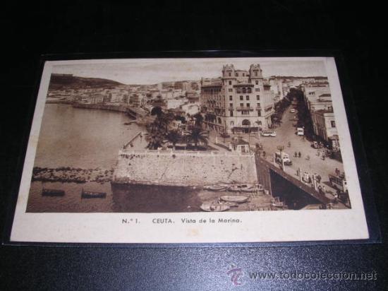 Postales: N.1 CEUTA  , VISTA DE LA MARINA - Foto 1