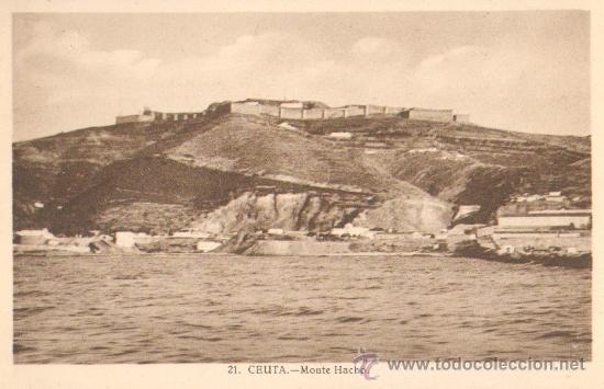 Postales: CEUTA. N&ordm; 21. MONTE HACHO.      P-CEME-008 - Foto 1