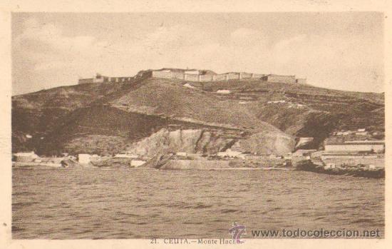 Postales: CEUTA. N&ordm; 21. MONTE HACHO.   P-CEME-009 - Foto 1