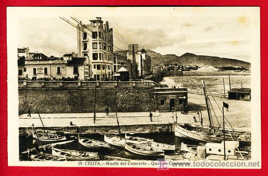 Postales: CEUTA, MUELLE DEL COMERCIO,      P40177 - Foto 1
