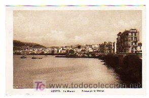 Postales: Ceuta. La Marina. Sin circular. No figura editor. - Foto 1