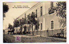 Postales: Ceuta. 32. Cuartel del regimiento del Serralto. Escrita en 1925. - Foto 1