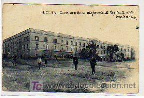 Postales: Ceuta. 8. Cuartel de la Reina. Escrita en 1924. - Foto 1