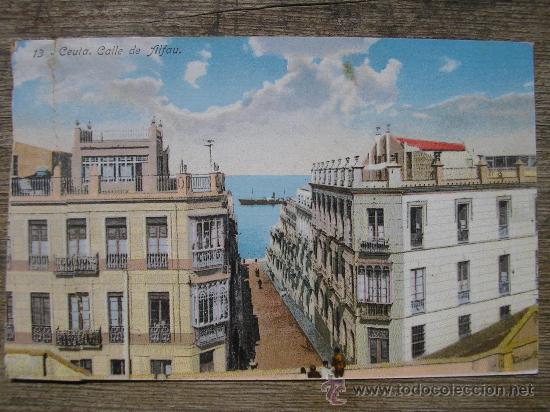 Postales: POSTAL CEUTA  CALLE ALFAU - Foto 1