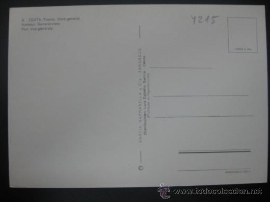 Postales: CEUTA - REF.: R-7-61 - Foto 2