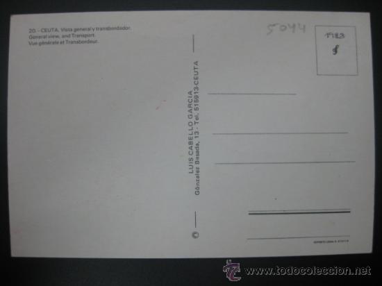 Postales: CEUTA - REF.: R-7-64 - Foto 2