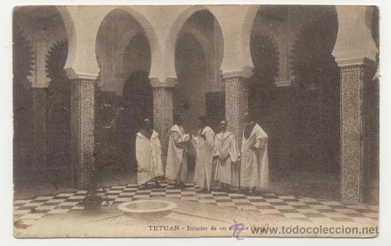 Postales: TETUAN INTERIOR DE UN PALACIO - Foto 1