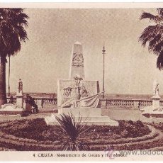 Postales: CEUTA: MONUMENTO DE GALÁN Y HERNÁNDEZ. L. ROISIN. NO CIRCULADA (AÑOS 30). Lote 26324395
