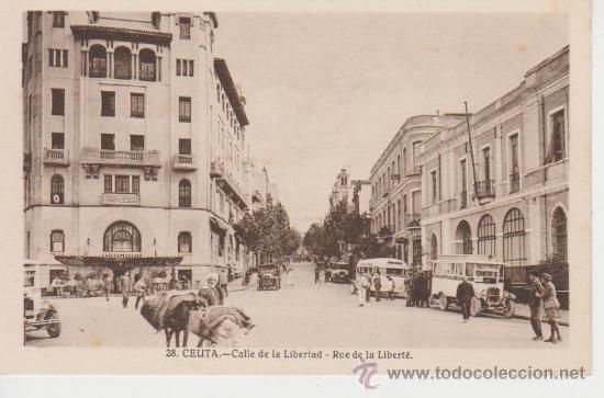 Postales: CEUTA. CALLE DE LA LIBERTAD - Foto 1