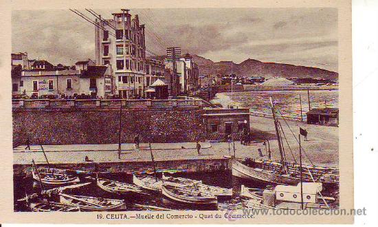 Postales: 19 ceuta - muelle del comercio - roisin - Foto 1