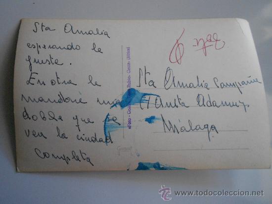 Postales: postal de ceuta circulada 1959 + - - Foto 2
