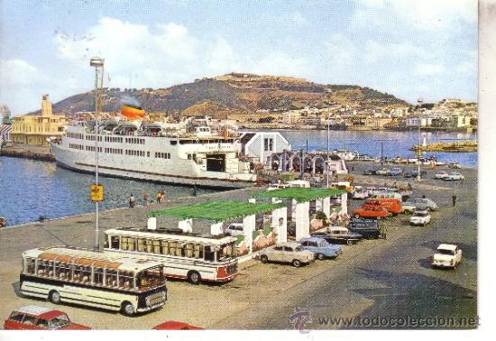 Postales: CEUTA - TRANSBORDADOR Y MONTE HACHO - Foto 1