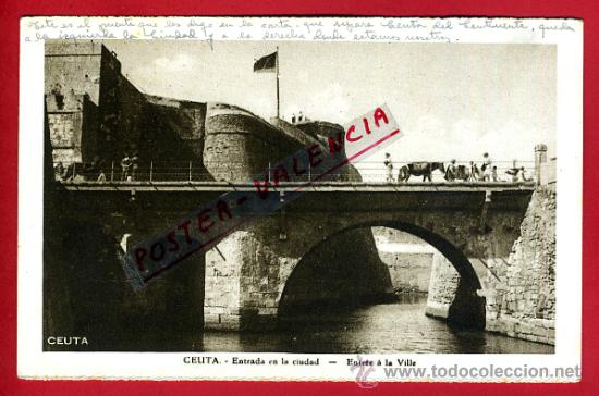 Postales: POSTAL CEUTA, ENTRADA EN LA CIUDAD, P78537 - Foto 1
