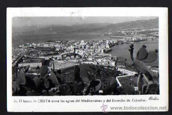 Postales: El Istmo de Ceuta. Circulada. - Foto 1