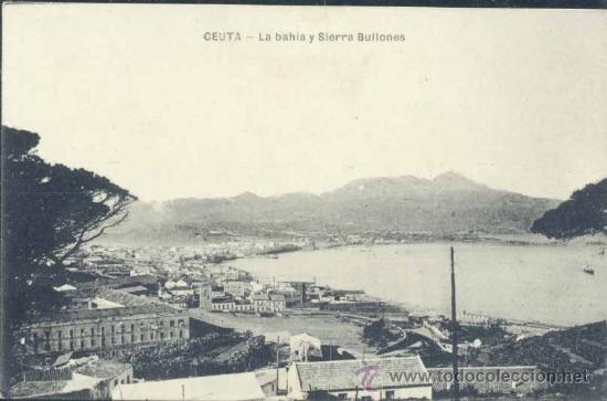 Postales: CEUTA.- LA BAH&Iacute;A Y SIERRA BULLONES - Foto 1
