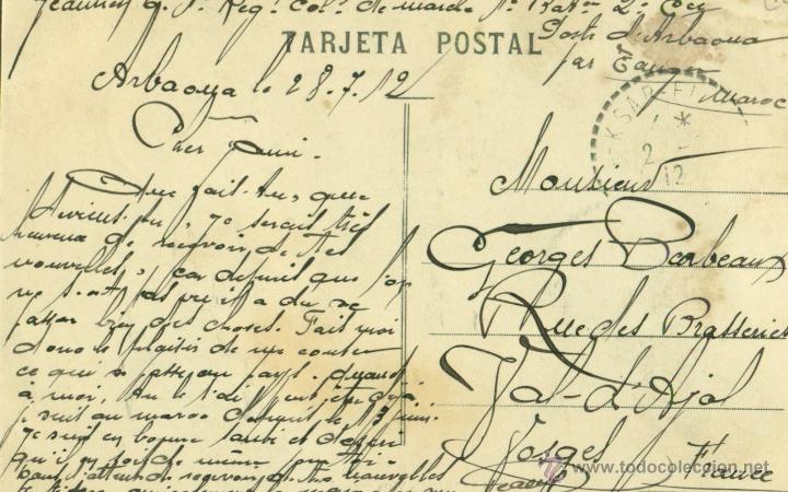 Postales: LARACHE. VISTA GENERAL. CIRCULADA EN 1912. - Foto 2