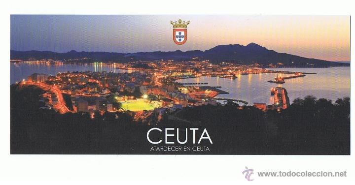 Postales: POSTAL CEUTA ATARDECER EN CEUTA SIN CIRCULAR - Foto 1