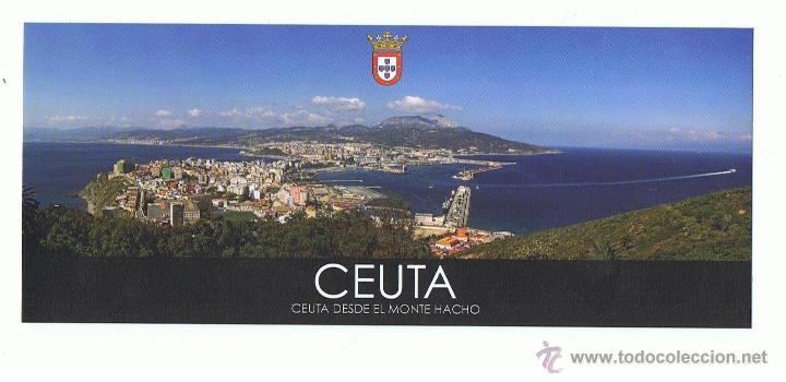 Postales: POSTAL CEUTA DESDE EL MONTE HACHO SIN CIRCULAR - Foto 1