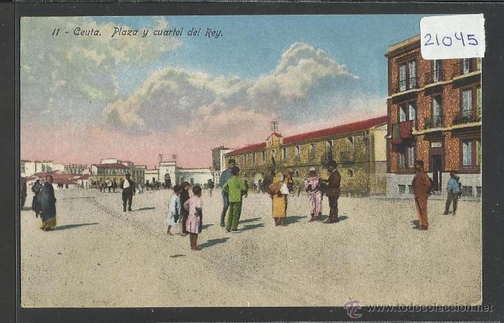 Postales: CEUTA - PLAZA Y CUARTEL DEL REY - (21045) - Foto 1