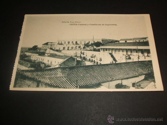 Postales: CEUTA CUARTEL Y PABELLONES DE INGENIEROS - Foto 1