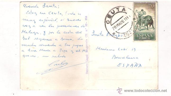 Postales: POSTAL DE CEUTA  DESDE EL MONTE HACHO . - Foto 2