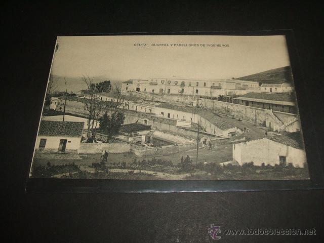 Postales: CEUTA CUARTEL Y PABELLONES DE INGENIEROS - Foto 1
