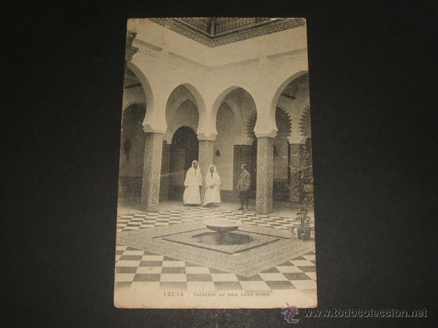 Postales: CEUTA INTERIOR DE UNA CASA MORA - Foto 1