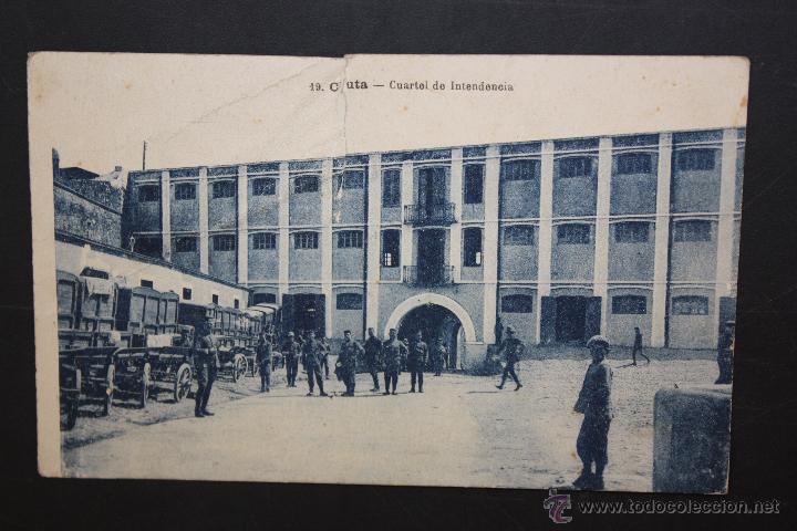 Postales: ANTIGUA POSTAL DE CEUTA. CUARTEL DE INTENDENCIA. ESCRITA - Foto 1