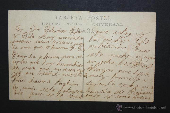 Postales: ANTIGUA POSTAL DE CEUTA. CUARTEL DE INTENDENCIA. ESCRITA - Foto 2