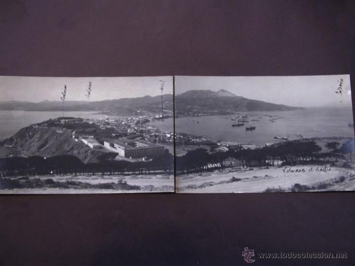 Postais: CEUTA. VISTA DESDE EL HACHO PANOR&Aacute;MICA. POSTAL FOTOGR&Aacute;FICA DOBLE
