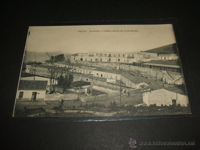Postales: CEUTA CUARTEL Y PABELLONES DE INGENIEROS - Foto 1