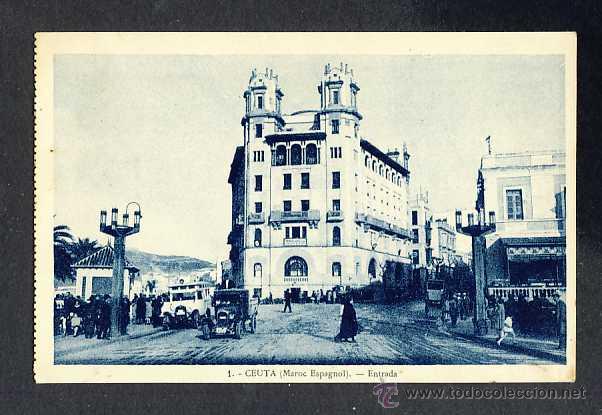 Postales: Postal de CEUTA: Entrada (Photo Albert num. 1) - Foto 1